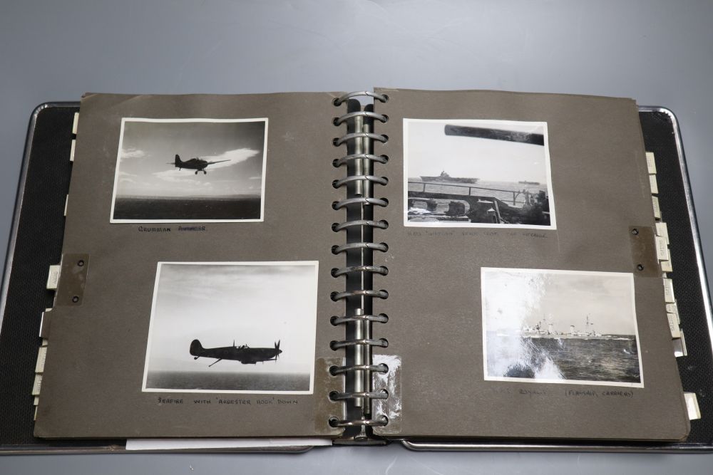 Petty Officer F A Stevens. A naval photograph album